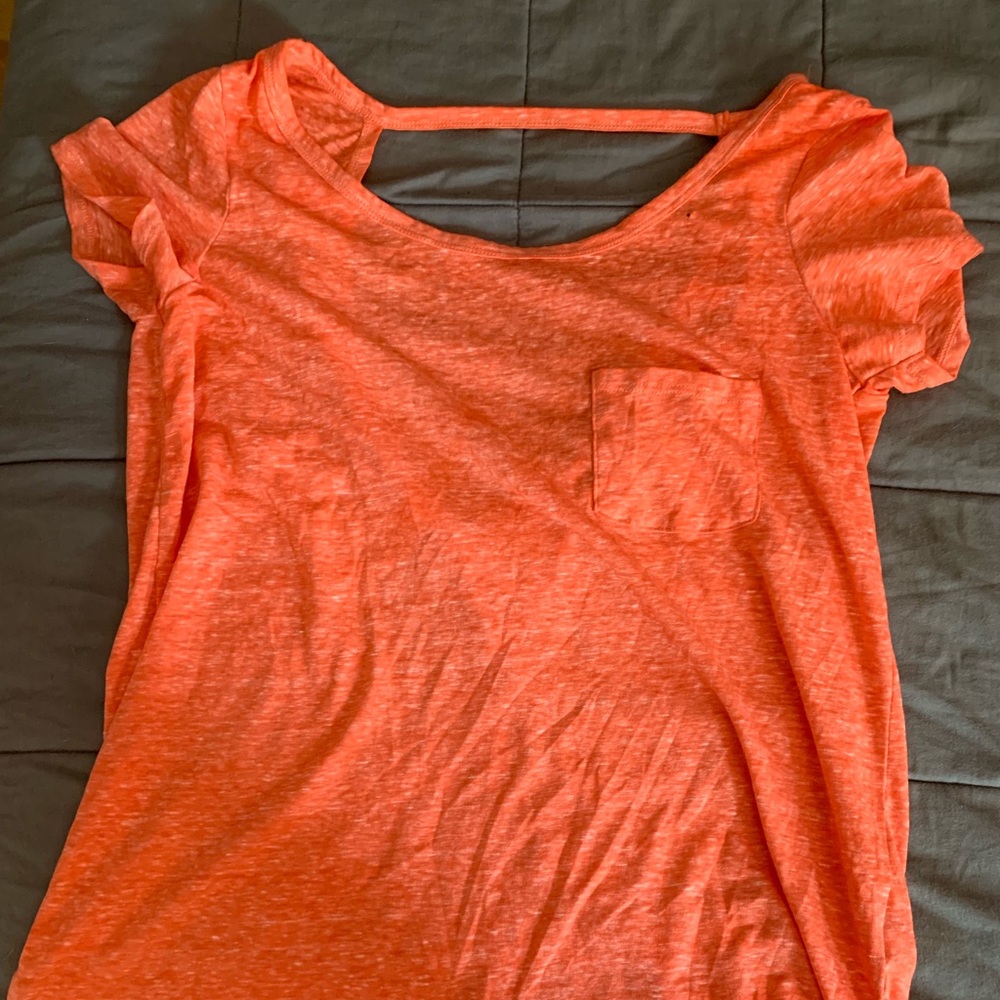 Open back shirt